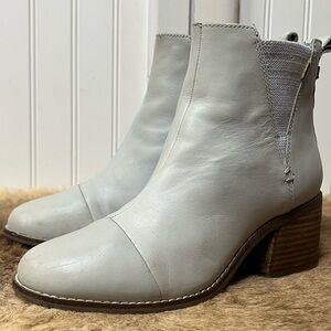 Toms Esme Leather Ankle Boots Booties 7